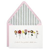Hallmark Signature Mothers Day Card (Quilled Flowers, Couldn't Have Picked a Better Mom) (899MBC1009)