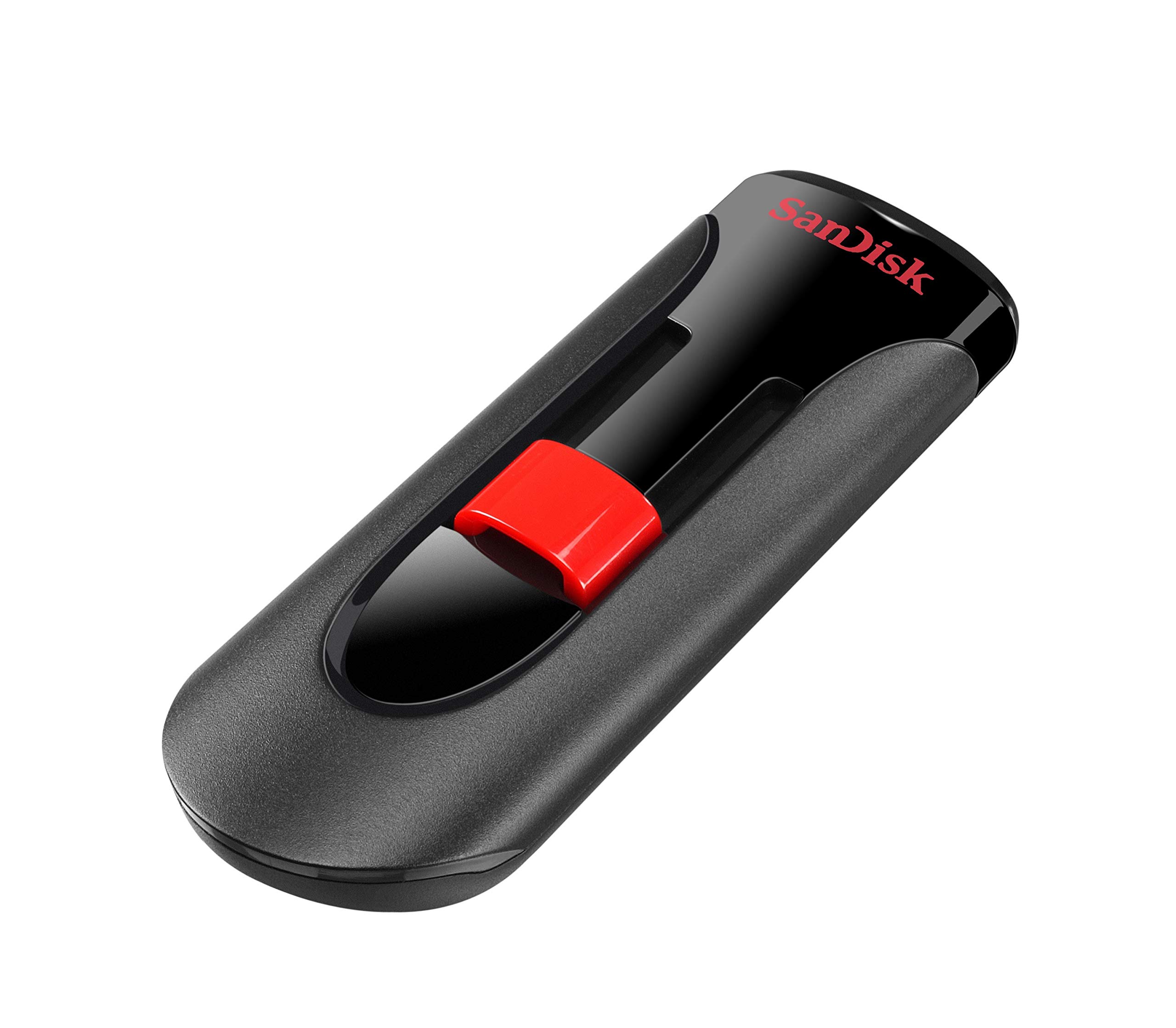 SanDisk 32GB Cruzer Glide USB 2.0 Flash Drive - SDCZ60-032G-B35, Red