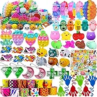 104 Pack Party Favors for Kids 3-5 4-8-12, Treasure Box Toys for Classroom Prizes, Pinata Filler, Goodie Bag Stuffers, Treasure Chest Carnival Prizes Bulk Toys