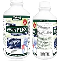 NAKA Original Nutri Flex Supreme 600 ml, Joint Care Formula Featuring Glucosamine Hydrochloride, Chondroitin, Collagen, MSM, Tumeric, Vitamin D, Hyaluronic Acid-20% Extra Bonus (500+100 Free)