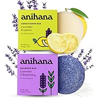 Anihana Shampoo and Conditioner Bar Set | Deep Cleansing & Softening | For Fine & Oily Hair