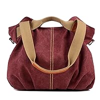 Handbags for Women Solid Color Female Shoulder Bag Messenger Bags Large Capacity Soft Canvas Tote Bag for Women