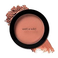 wet n wild Color Icon Blush, Effortless Glow & Seamless Blend infused with Luxuriously Smooth Jojoba Oil, Sheer Finish with a Matte Natural Glow, Cruelty-Free & Vegan - Mellow Wine