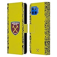 Head Case Designs Officially Licensed West Ham United FC Third Goalkeeper 2021/22 Crest Kit Leather Book Wallet Case Cover Compatible with Motorola One 5G