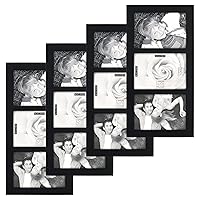 Malden 3-Opening Collage Frame, Displays Three 5x7 Pictures, Walnut
