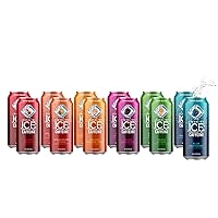 Caffeine Sparkling Water | All Flavor Variety Pack (Sampler) - 16 fl oz Cans, Naturally Flavored Sparkling Water with Antioxidants & Vitamins | Pack Of 12