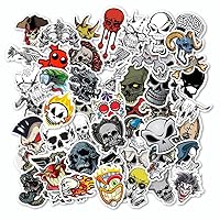 50pcs Collection Skulls Decals Stickers Criminal Heart Rose Anatomy Pack 2
