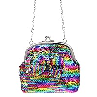 Glitter Coin Purse Bowknot Design Bag Single Shoulder Bag Colored Storage Pouch Cute Portable Daily Bag