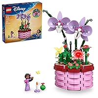 Disney Encanto Isabela’s Flowerpot, Buildable Orchid Flower Toy for Kids with Disney Encanto Mini-Doll, Disney Toy for Play and Display, Fun Disney Gift for 9 Year Old Girls and Boys, 43237