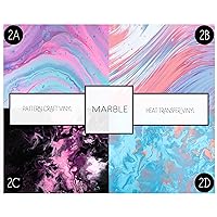 Marble Ombre Opal Pattern Vinyl Permanent Adhesive Vinyl Marble Patterned Craft Vinyl Bundle Discounts Available (12 in x 24 in, 2D)