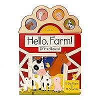Hello, Farm! A First Lift-a-Flap Animal Sound Book for Babies and Toddlers, Ages 1-5 (Lift-A-Sound Board Book)