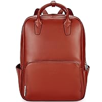 BOSTANTEN Genuine Leather Backpack Purse for Women 15.6 inch Laptop Backpack Large Travel College Shoulder Bag