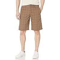 Dickies Men's Flex Regular Fit Plaid Flat Front 11in Shorts