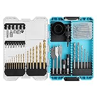 DURATECH Drill Bit Set, 66 PCS Driver Bits and Screwdriver Bits Set with Tough Case, Drill Driver Bit Set for Wood, Metal, Cement Drilling and Screw Driving