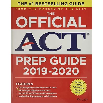 The Official ACT Prep Guide 2019-2020, (Book + 5 Practice Tests + Bonus Online Content)