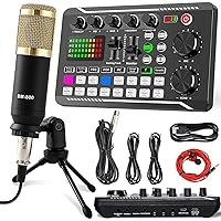 Podcast Equipment Bundle, SINWE Condenser Microphone with Tripod Stand and Professional Audio Mixer for Studio Recording Vocals, Voice Overs, Streaming Broadcast and YouTube Videos