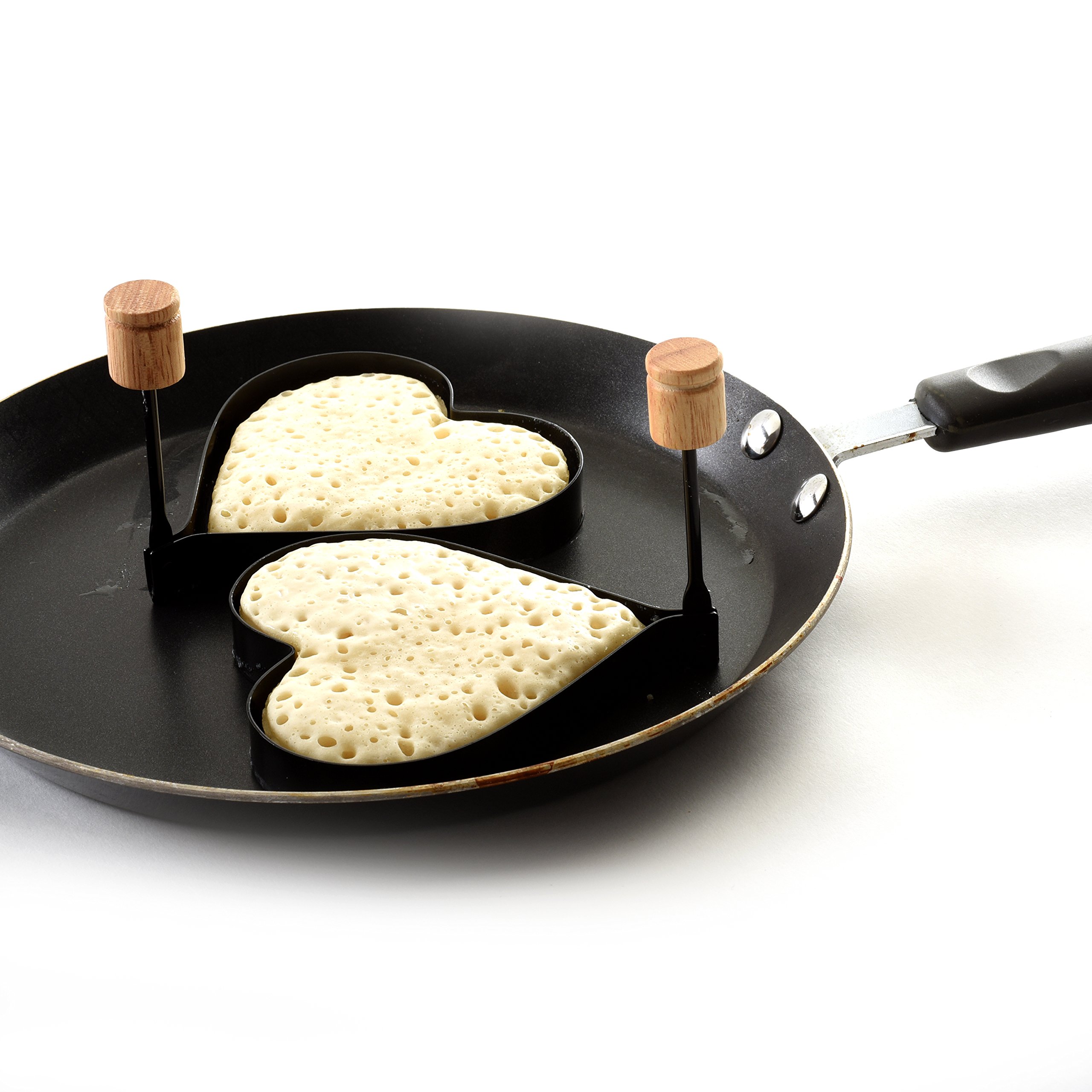 Norpro Nonstick Heart Pancake/Egg Rings, Set of 2