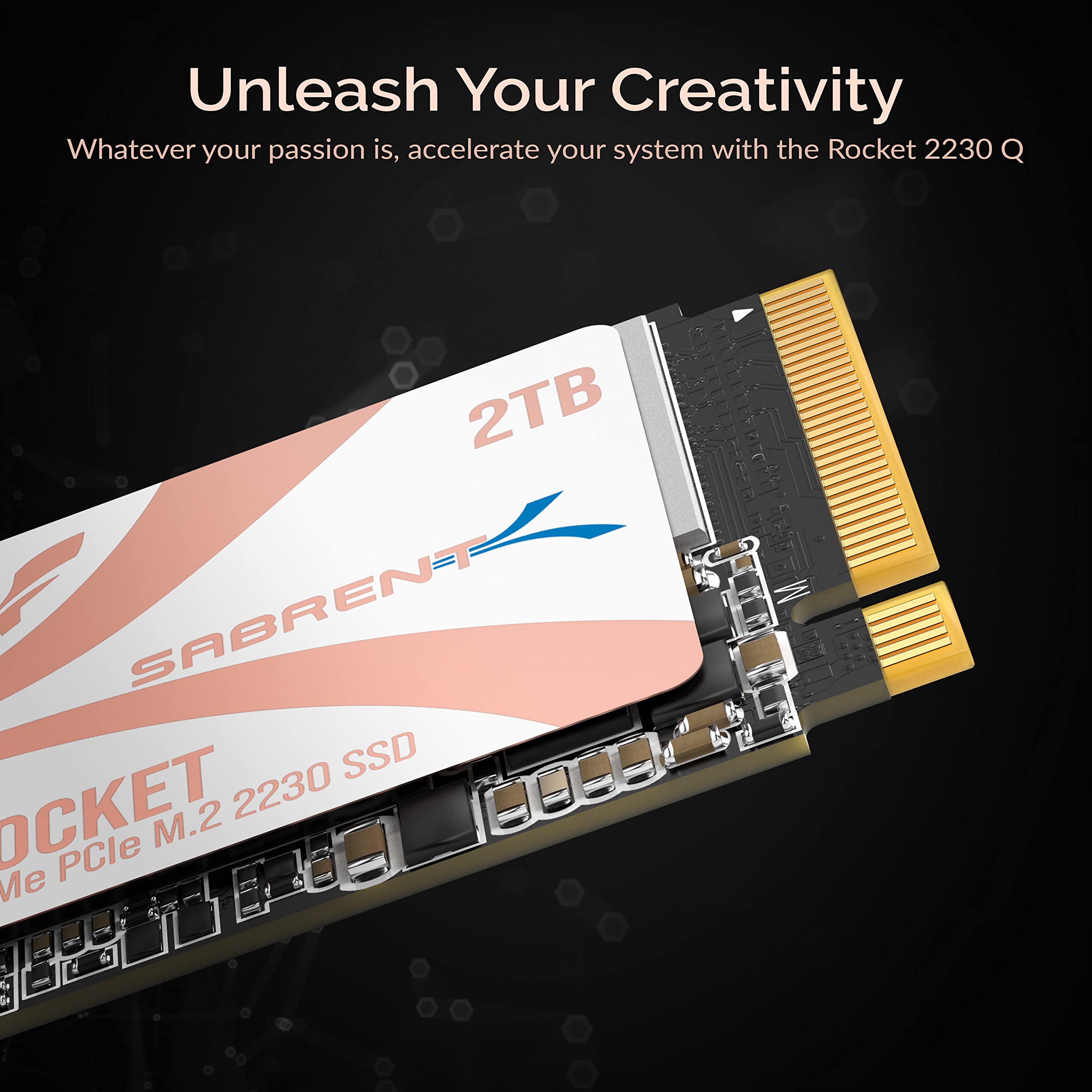 SABRENT Rocket Q4 2230 NVMe 4.0 2TB High Performance PCIe 4.0 M.2 2230 SSD Compatible with Steam Deck, ASUS ROG Ally, Mini PCs [SB-213Q-2TB]