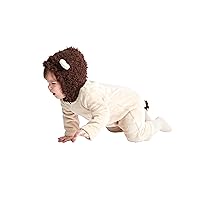 Cute Lion Baby Bodysuits, All in one Jumpsuit, Super Soft Fleece