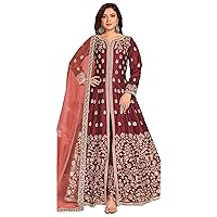 Indian Roka Wear Slit Anarkali Gown Suits Stitched Pakistani Designer Shalwar Kameez Dress