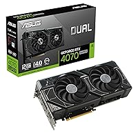 ASUS Dual GeForce RTX 4070 Super Graphics Card (PCIe 4.0, 12GB GDDR6X, DLSS 3, HDMI 2.1, DisplayPort 1.4a, 2.56-Slot Design, Axial-tech Fan Design, Auto-Extreme Technology, and More)