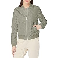 Levi's Women's Diamond Quilted Bomber Jacket, Sea Green, 1X
