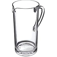 Elan Clear Pitcher Tall Pitcher, Plastic Pitcher for Restaurants, Catering, Kitchens, Plastic, 58 Ounces, Clear
