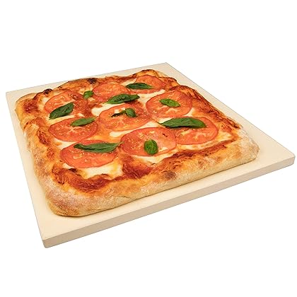 CucinaPro Pizza Stone for Oven, Grill, BBQ- Extra Thick 5/8