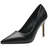 BIGTREE High Heel Pointed Toe Shoes Women Smooth Work Stiletto Party Pumps
