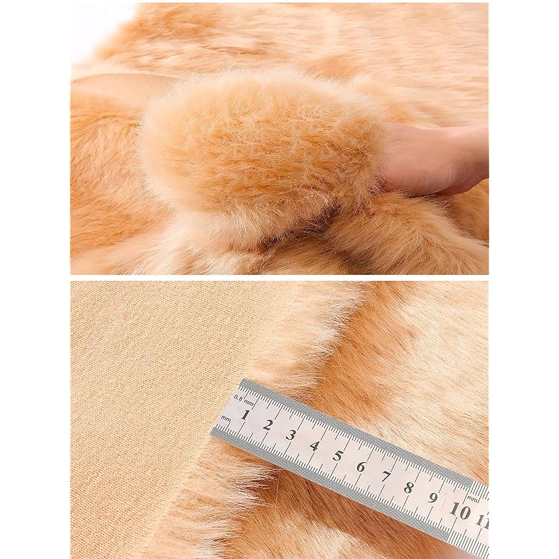 Mua 180x50cm Solid Shaggy Faux Fur Fox Fabric Faux Fur Fabric Faux ...