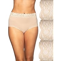 Vanity Fair Women’s Flattering Lace Panties: Lightweight & Silky with Superior Stretch