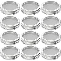 304 Stainless Steel Sprouting Lids for Wide Mouth Mason Jars and Making Organic Sprout Seeds 12 Pcs