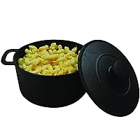 TableCraft Products CW30148 Cast Iron Mini Round Casserole with Lid, 5⅛