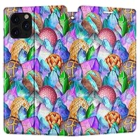 Wallet Case Replacement for Apple iPhone 12 Mini 11 Pro Max Xr Xs 10 X 8 Plus 7 6s SE Abstract Snap Fantasy Card Holder Folio Dragon Eyes Magnetic Cover Egg Crystals Flip PU Leather