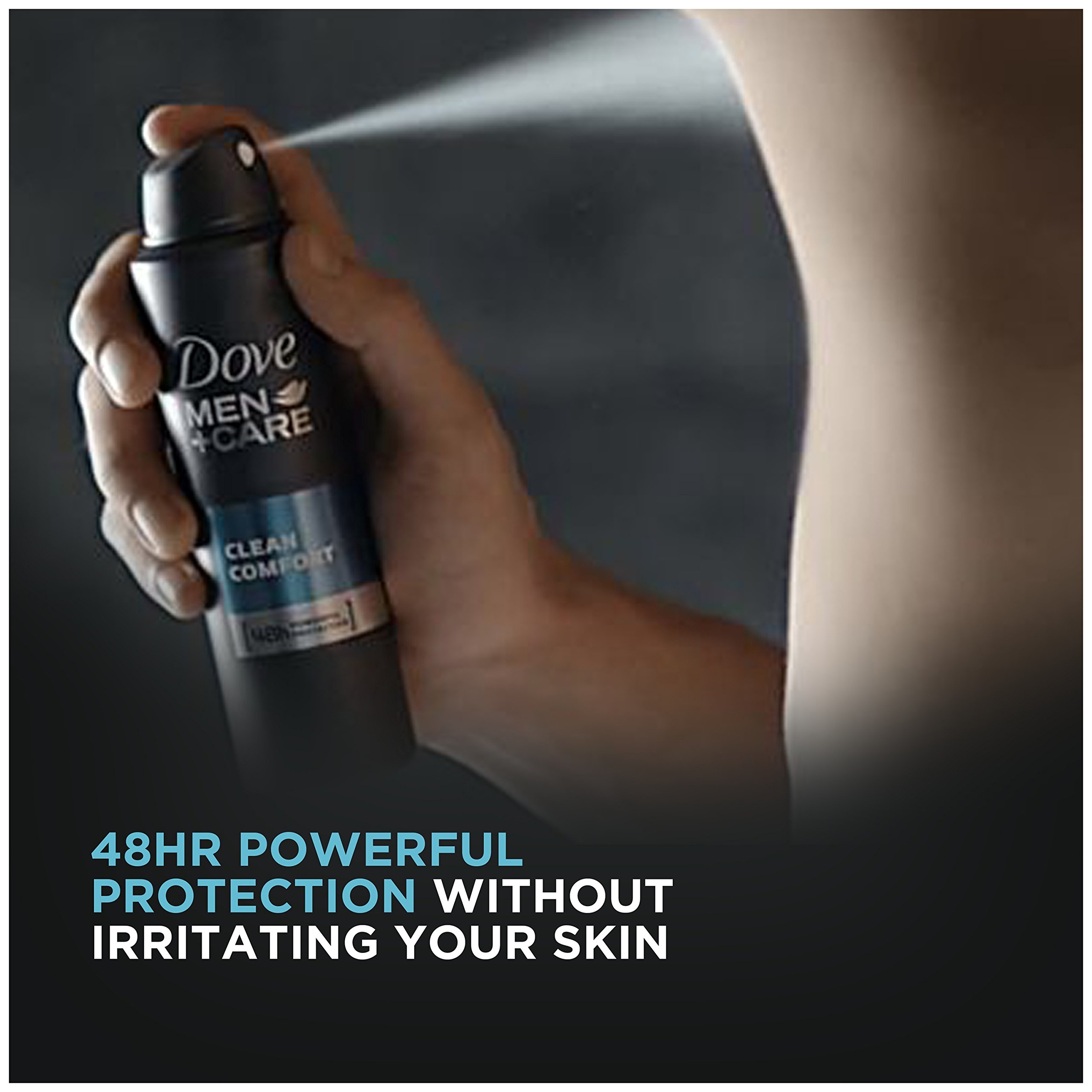 Dove Men+Care Dry Spray Antiperspirant Deodorant, Clean Comfort, 3.8 oz