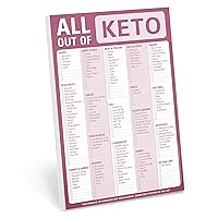 Knock Knock All Out Of Pad (Keto), Keto Diet Grocery List Note Pad, 6 x 9-inches