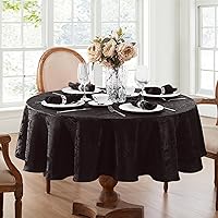 Elrene Home Fashions Caiden Elegance Damask Fabric Tablecloth, 60