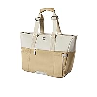 Lifestyle Tote Tennis Racket Bag - Khaki, Holds up to 2 Rackets