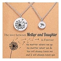Mother Daughter Necklace Set for 2/3 Mothers Day Gifts for Mom Daughter