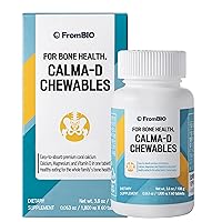 Calma-D Chewables, 2:1 Golden Ratio of Calcium 300mg to Magnesium Oxide 150mg, and Vitamin D 10ug per Serving (60 Tablets)