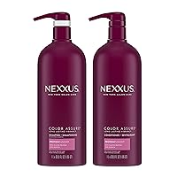 Nexxus Color Assure Shampoo and Conditioner Color Assure 2 Count for Color Treated Hair Enhance Color Vibrancy for Up to 40 Washes 33.8 oz