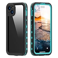 Case for iPhone 15Pro Max/15 Pro/15 Plus/15, Waterproof Full Body Shockproof Dustproof Phone Cover Supports Wireless Charging (15 Plus,Blue)