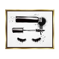 Stupell Industries Glam Mascara Lashes Makeup Floating Framed Wall Art, Design by Alison Petrie
