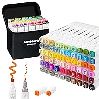 Tongfushop Alcohol Markers 100 Drawing Markers Set Fiber Tip for Artist  Adult