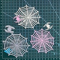Halloween Cut Dies Spider Web Cutting Dies for Card Making Album Decoration Handmade DIY Paper Cards Stencils Template Embossing Scrapbooking Craft
