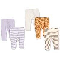Amazon Essentials Baby Girls' Leggings, Pack of 5
