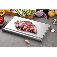 That Inventions Professional Quick Food Defrosting Tray and Thawing Plate, Red
