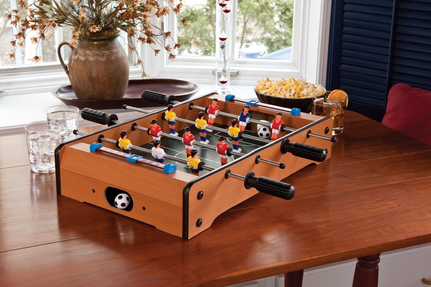 Mainstreet Classics 20-Inch Table Top Foosball/Soccer Game, Brown