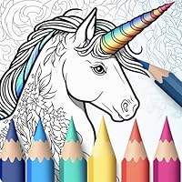 unicorns Coloring Pages: Rainbow Coloring Book Game For Kids & Children ages 2, 3, 4, 5 Years Old