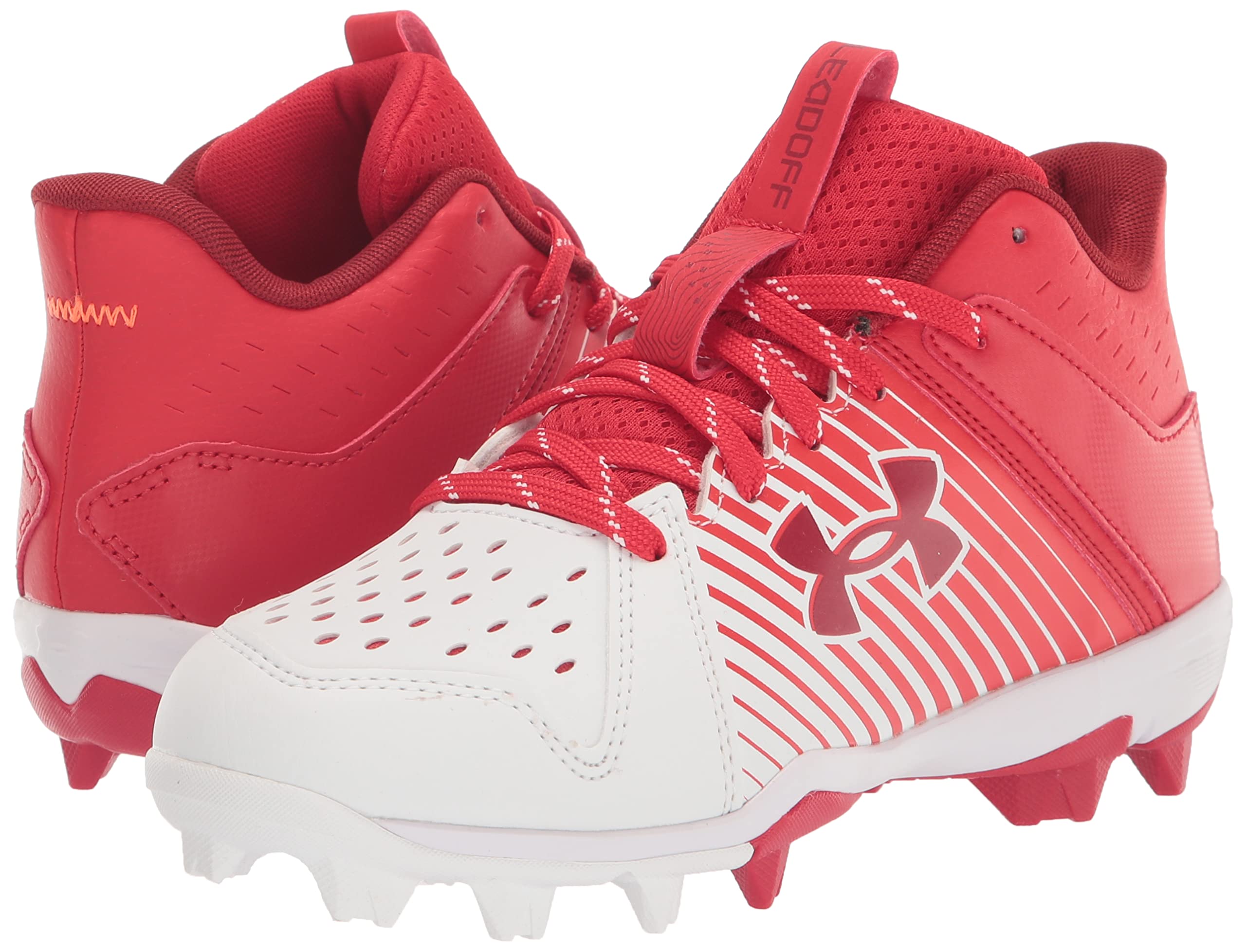 Under Armour Baby-Boy's Leadoff Mid Junior Rubber Molded Baseball Cleat Shoe